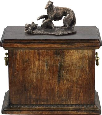 OEM Galgo Ruso Borzoi, Borzoi, Barzoi: Urna Para Cenizas De Perro, Urna Con Estatuilla, Urna Elegante De Estilo Cl&aacute;sico De Art-dog