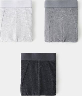 Mango Pack 3 boxer cotone combinati grigio - Uomo - XL - MANGO MAN