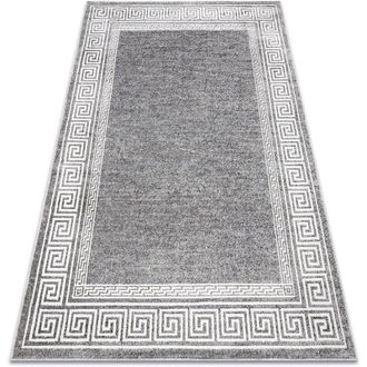 RugsX Rugsx - Alfombra Mateo 8033/644 Moderna Griego, Marco - Estructural Gris Grey 160x220 Cm
