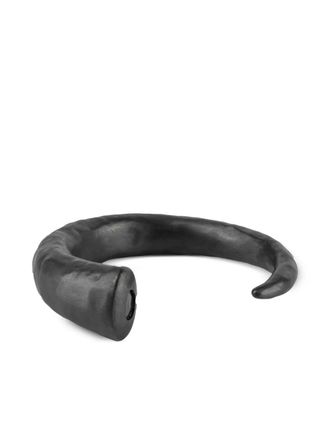 Parts Of Four Bracciale Horn in argento sterling con diamante - Nero