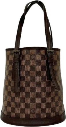 Louis Vuitton Pre-owned Bucket Bags, female, Brown, Size: ONE SIZE Pre-owned Bucket Bag