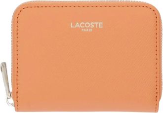 Lacoste Mini Champs-&Eacute;lys&eacute;es Portemonnee met rits - Dames - Portefeuilles - Oranje - ONE Size - Leer - Accessoires