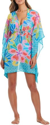 Bleu Rod Beattie Sheer Cover-Up Caftan in Aqua Fresca at Nordstrom, Size X-Large