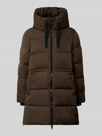 Moss Copenhagen Steppmantel mit Zweiwege-Rei&szlig;verschluss Modell Mola Pavinaria in Dunkelbraun, Gr&ouml;&szlig;e XS/S