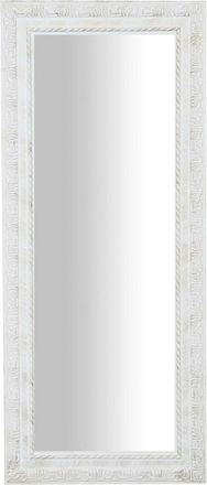Biscottini International Specchio Da Parete Bagno Rettangolare Specchiera Verticale Orizzontale Cornice Legno Bianca Shabby Specchio Lungo Da Appendere