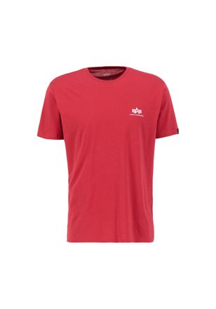 Alpha Industries T-Shirt ALPHA INDUSTRIES Basic T-Shirt SL, Herren, Gr. M, rot (rbf rot), Obermaterial: 100% Baumwolle, Shirts T-Shirt
