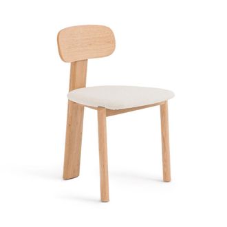 AM.PM Eiken stoel, fineer en bouclette, Marais