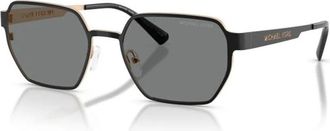 Michael Kors Madagascar Zonnebril - Heren - Zonnebrillen - Zwart - 55 MM - Accessoires