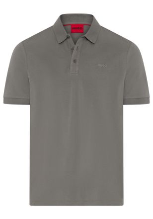HUGO BOSS Poloshirt HUGO Donos, Herren, Gr. XXL, dunkelgrau025, Piqu&eacute;, Obermaterial: 100% Baumwolle, unifarben, regular fit normal, Rundhals, B&uuml;ndchen, Shirts P