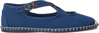 Polo Ralph Lauren Grosgrain espadrilles met gekruiste bandjes - Blauw
