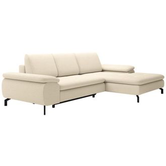 Vente-Unique Vente-unique - Divano letto angolo a destra in Tessuto testurizzato Beige - archibald