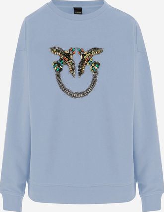 Pinko Pinko Baumwoll-Sweatshirt mit Logo