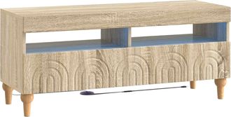 vidaXL Mueble De Tv Led Roble Sonoma Madera De Ingenier&iacute;a Vidaxl
