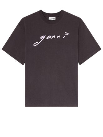 Ganni Heavy Cotton Jersey Relaxed Fit Ganni