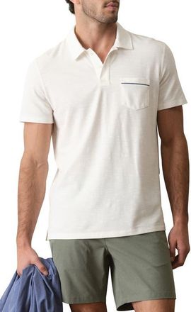 Marine Layer Air Pocket Polo in White at Nordstrom, Size Xx-Large