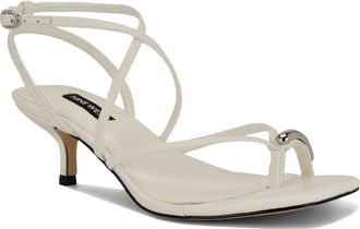 Nine West Mays Ankle Strap Sandal in White at Nordstrom, Size 8