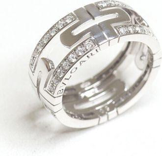 Bulgari White Gold White Gold (18K) Band Ring (Pre-Owned)