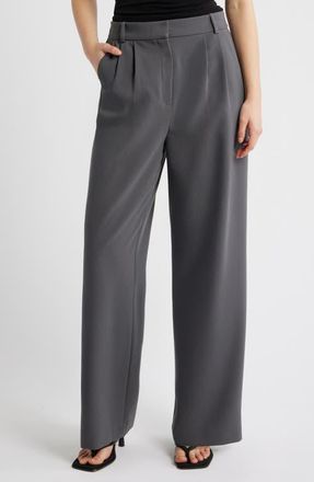 Open Edit The Icon Trousers in Grey Magnet at Nordstrom, Size 16