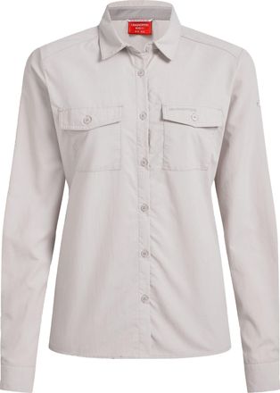 Craghoppers Dames Loukkos Nosilife Langsleeve Shirt (Oyster)