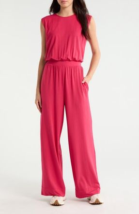 Sweaty Betty Grown-On Sleeve Jumpsuit in Crimson Red at Nordstrom, Size X-Large