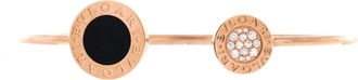 Bulgari Bvlgari Cuff Bracelet 18K Rose Gold with Onyx and Diamonds