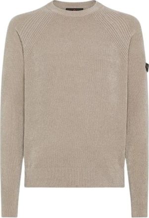Peuterey Sironi 01 - Heren - Ronde hals truien - Beige - S - Truien & Vesten