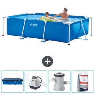 Intex Piscina Con Estructura Rectangular - 260x160x65 Cm - 5-piezas Scb53