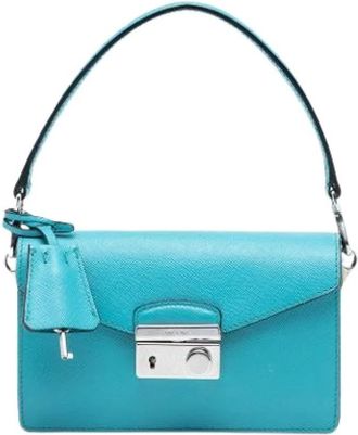 Prada Pre-owned Mini Bags, female, Blue, Size: ONE SIZE Pre-owned Vintage Mini Bag