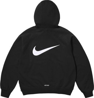 SUPREME x Nike Zip Up Hooded Sweatshirt Black SS25SW1-BLACK