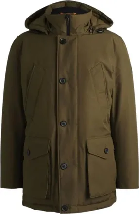 HUGO BOSS Hombre, Abrigos, Verde, Talla: M