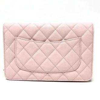 Chanel Pre-owned Leather chanel-bags - Dames - Pre-owned - Roze - Maat: ONE Size Leer