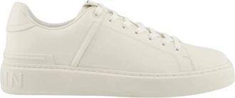 Balmain B-Court Kalfsleren Sneakers - Heren - Sneakers - Wit - 39 EU - Leer - Schoenen