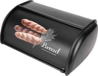OEM Panera De Acero Inoxidable De Gran Capacidad, Organizador De Cocina Negro