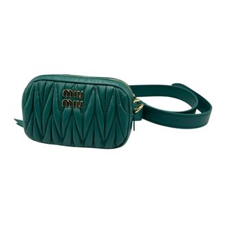 Miu Miu Green Pink Gold Leather Sling Bag (Pre-Owned)