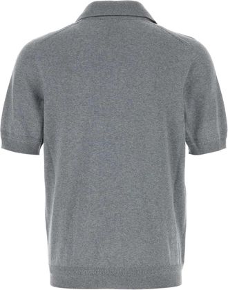 Alexander McQueen Mens Polo Gray Wool