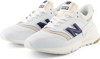 New Balance Mens Modern Sneaker, White/Black, 9.5 Women/8 Men