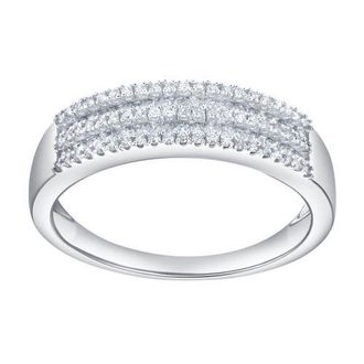 LuvMyJewelry Eiravelle 0.50 Cts Natural Diamond 14K Gold Ring in 14K White Gold at Nordstrom, Size 7