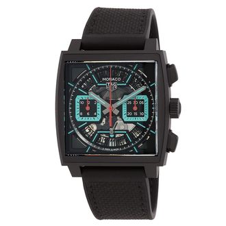 Tag Heuer Pre-owned Tag Heuer Monaco Chronograph Automatic Black Dial Mens Watch CBL2184.FT6236