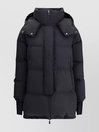 Herno long length quilted hooded down jacket