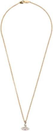 Vivienne Westwood Necklaces, female, Yellow, Size: ONE SIZE New Petite Orb Pendant Necklace