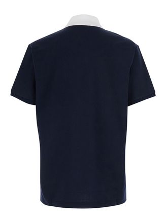 Gucci Mens T-Shirt Piquet Web Blue Cotton T-Shirts And Polos
