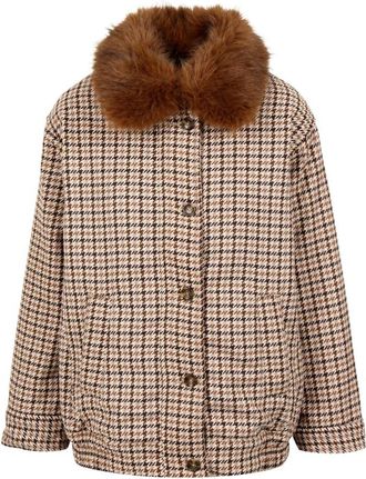 Levi's Abrigo Billie de pata de gallo - Jackets - Mujer - Beige - S