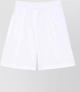 Via Masini 80 pleated knee-length shorts