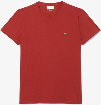 Lacoste Mens Cotton Pima T-Shirt - Red - Size: 36