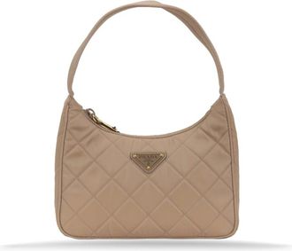 Prada Handbags, female, Beige, ONE SIZE, Stylish Handbag with Zipper