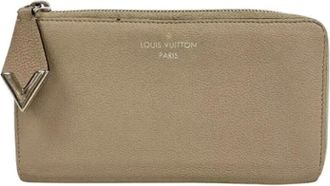 Louis Vuitton Pre-owned Wallets, female, Beige, Size: ONE SIZE Pre-owned Vintage Leather Wallet
