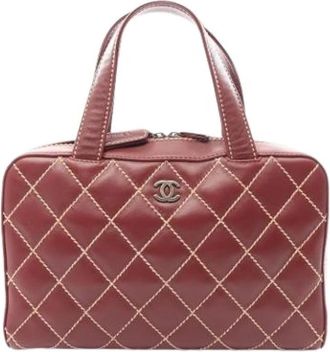 Chanel Pre-owned Vintage Handbag - Dames - Vintage Handtas - Bruin - ONE Size - Leer - Vintage