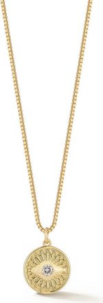 Glaze Jewelry Cubic Zirconia Medallion Pendant Necklace in Gold at Nordstrom Rack