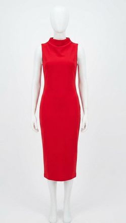 Spanx Sleeveless Midi Dress In Red