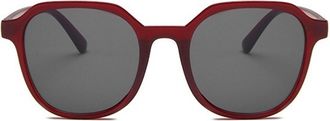 Generic Small Frame Men Outdoor Sunglasses Commuter Women Vacation Sun Glasses(Red)